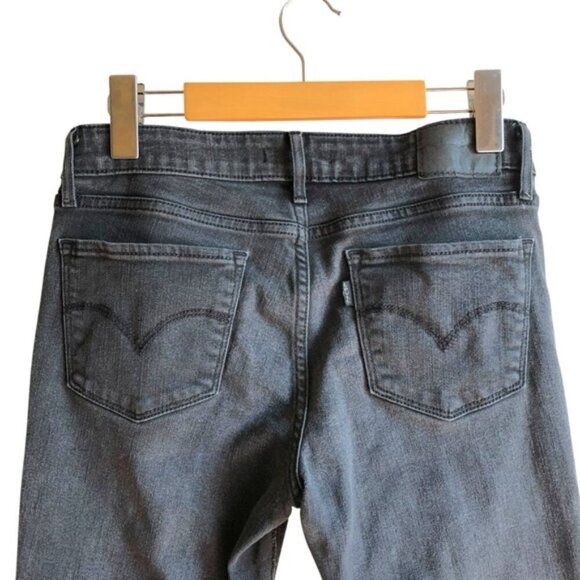 Levi’s 711 Skinny Jeans Soft Black Size 27 Mid Rise Stretch - Picture 8 of 15